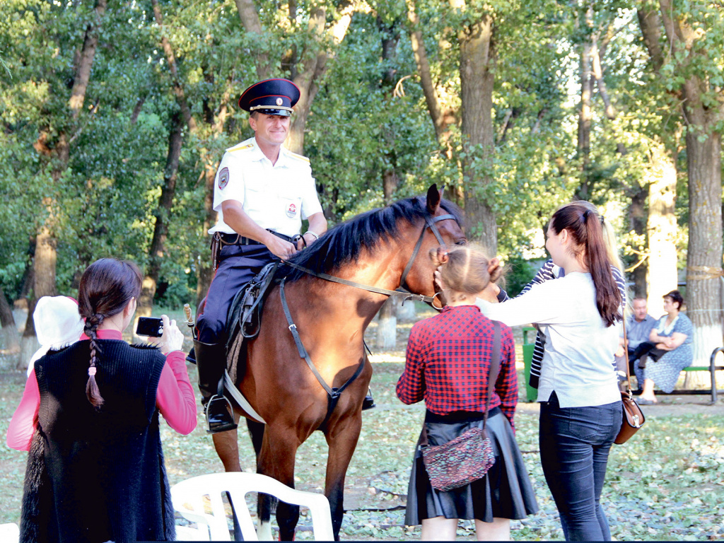 Когда на городской улице появляется лошадь, она неизменно привлекает внимание прохожих. А если та несёт службу - от любопытных нет отбоя.