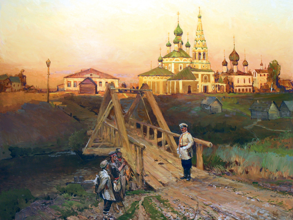 «Вечер. Углич». Картина написана в 2019 г.