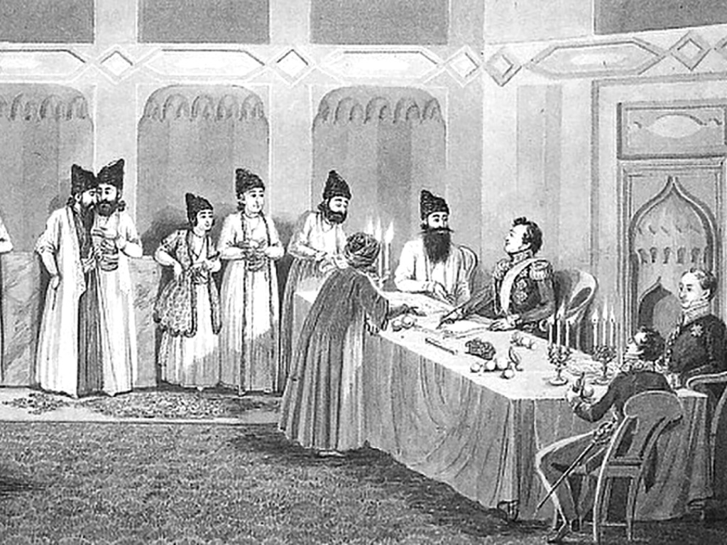 ФОТО: Заключение мира с Персией в селении Туркманчай. Владимир Мошков, 1828 г.