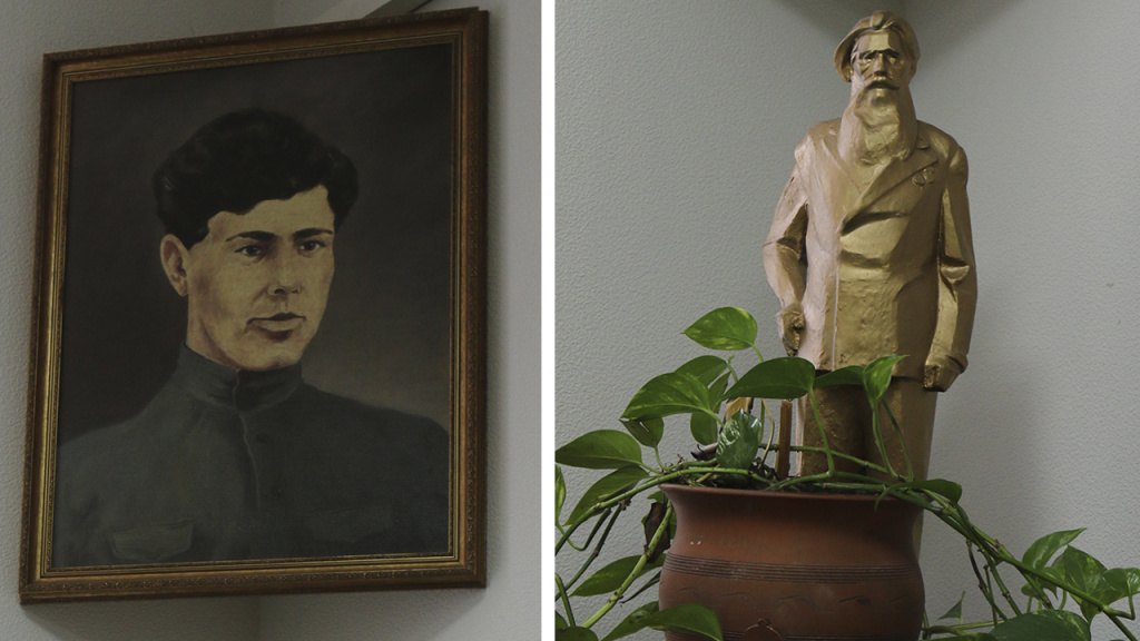 Первого начальника губернской милиции запечатлели в чугуне и на холсте