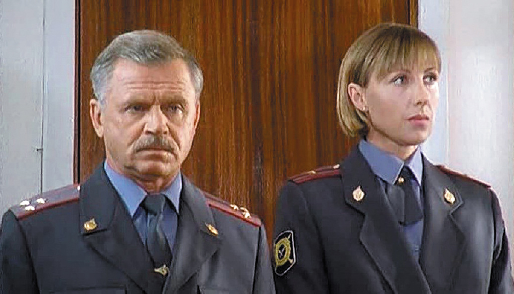 С Сергеем Никоненко в фильме «Каменская» (1999)