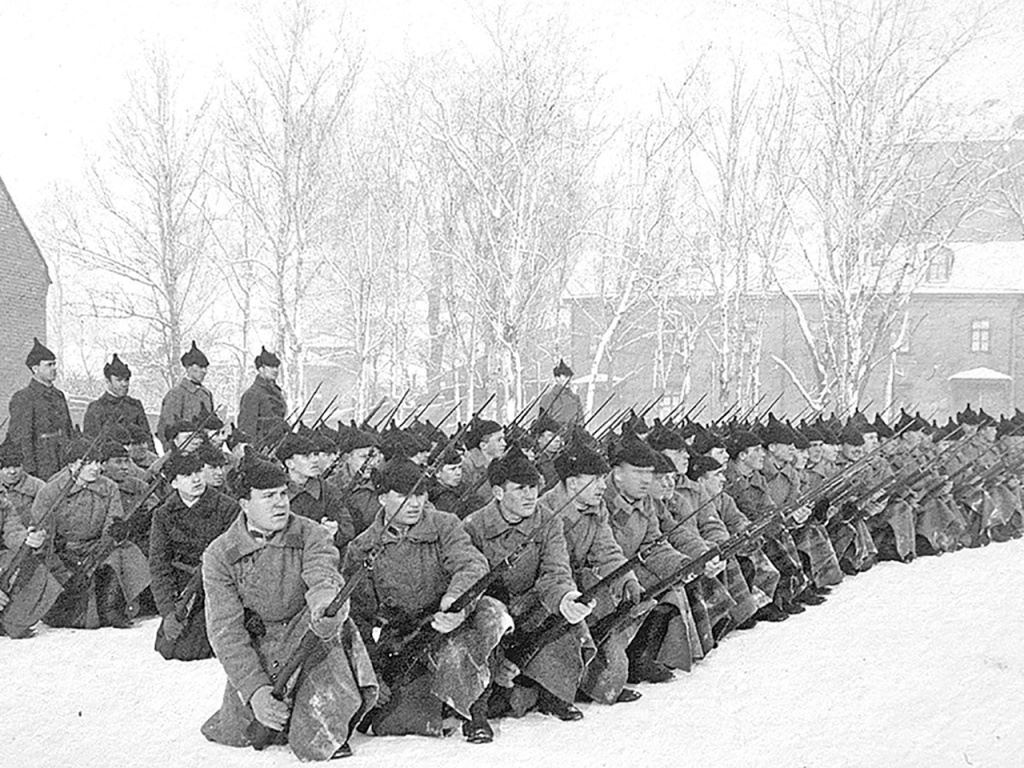 Занятия по отражению кавалерийской атаки, конец 20-х годов