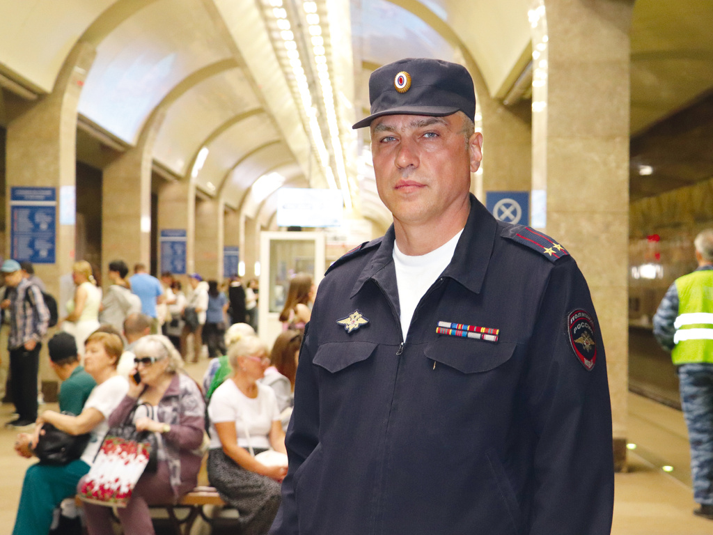Фото: Татьяны Анучиной / На фото: начальник ОП на метрополитене УМВД России по г. Нижнему Новгороду подполковник полиции Валерий Шерер